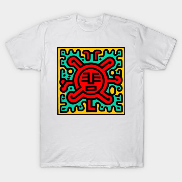 Funny Keith Haring, Bitcoin T-Shirt by Art ucef